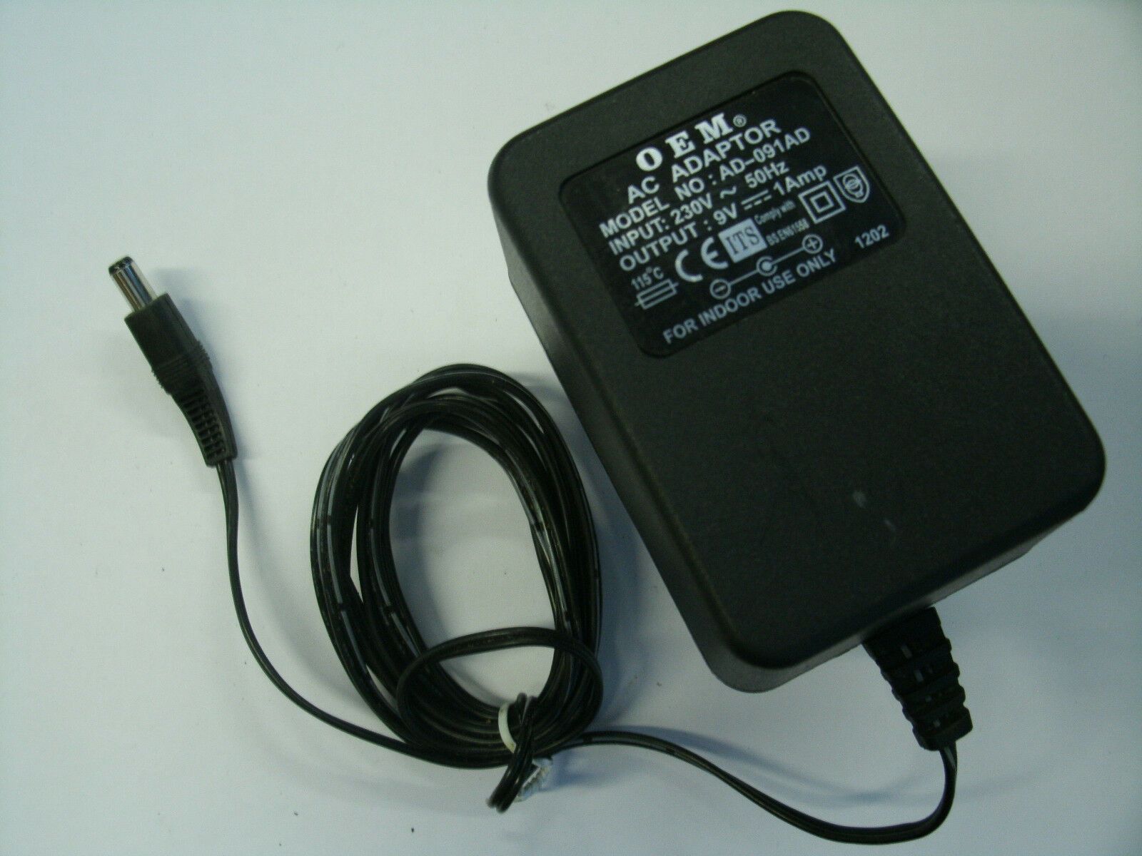 *100% Brand NEW* 9V 1A OEM I.T.E AC ADAPTER AD-091AD AC ADAPTER POWER SUPPLY